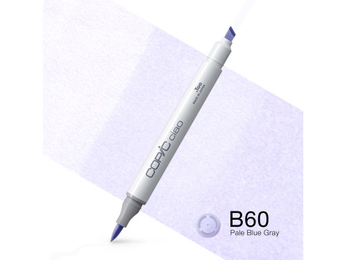 Copic Ciao dual-tip alcohol-based marker - B60 Pale Blue Gray