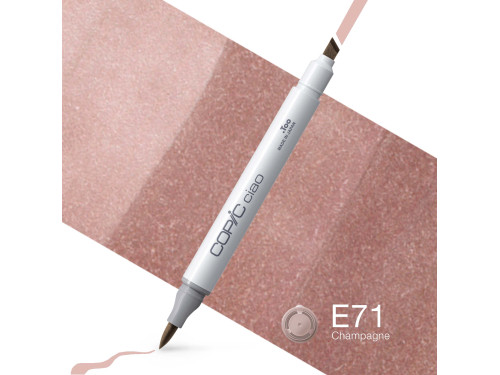 Copic Ciao dual-tip alcohol-based marker - E71 Champagne