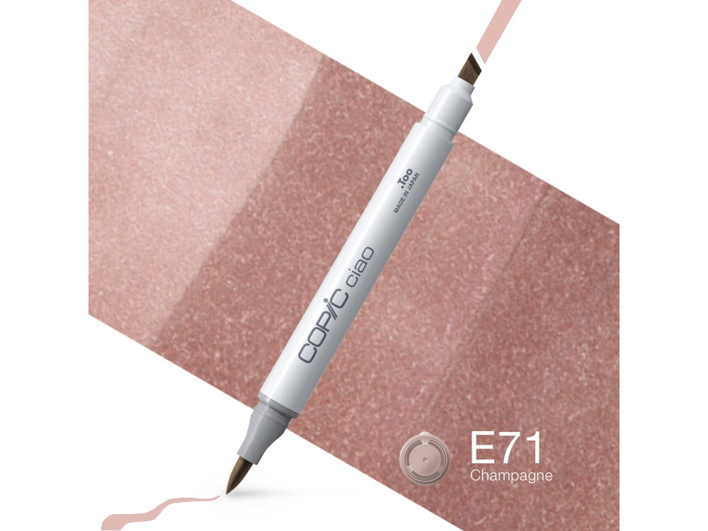 Copic Ciao dual-tip alcohol-based marker - E71 Champagne