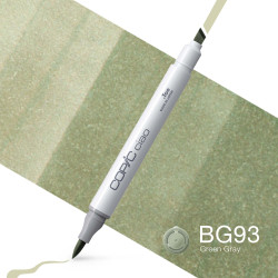 Copic Ciao dual-tip alcohol-based marker - BG93 Green Gray