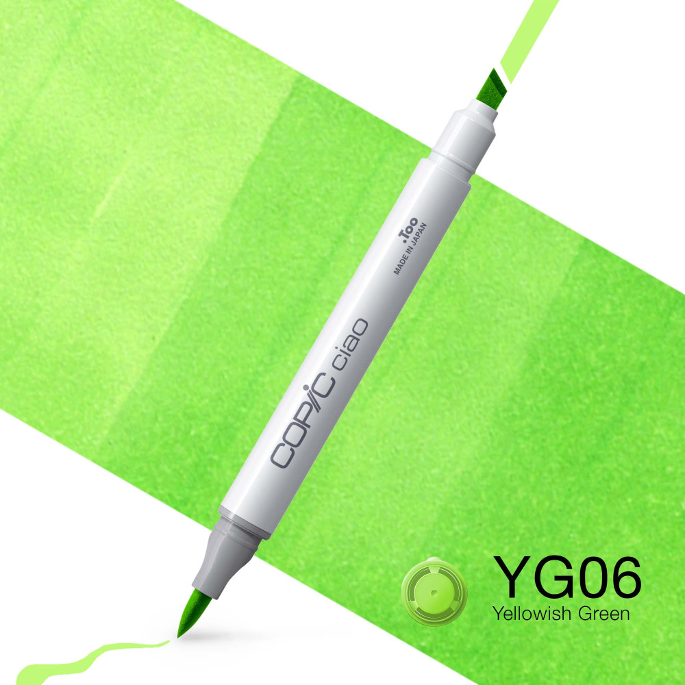 Copic Ciao dual-tip alcohol-based marker - YG06 Yellowish Green