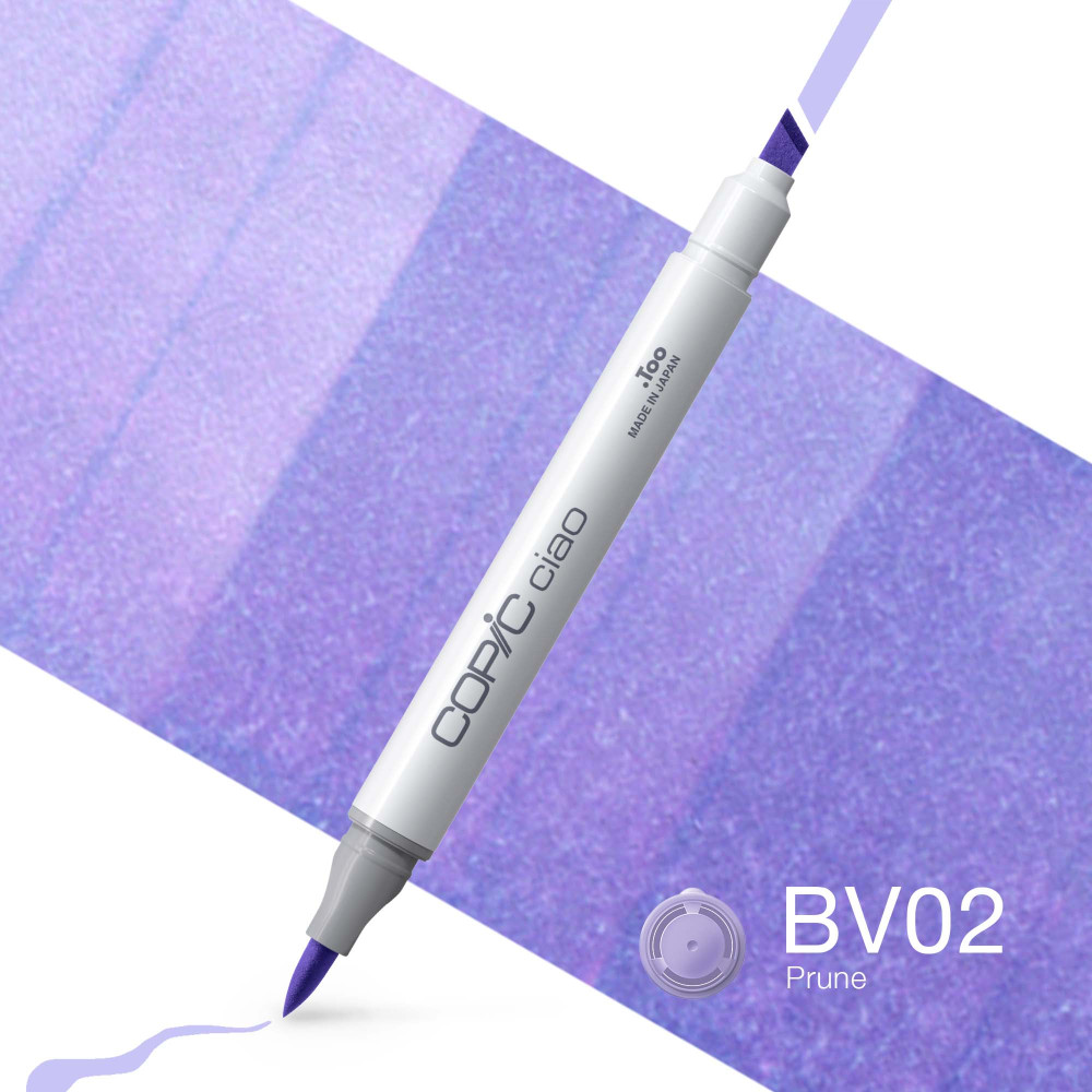 Copic Ciao dual-tip alcohol-based marker - BV02 Prune