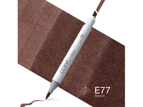 Copic Ciao dual-tip alcohol-based marker - E77 Maroon