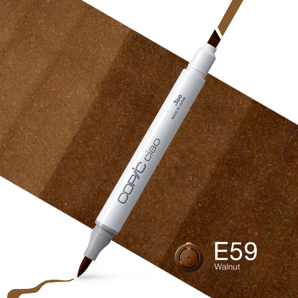 Copic Ciao dual-tip alcohol-based marker - E59 Walnut