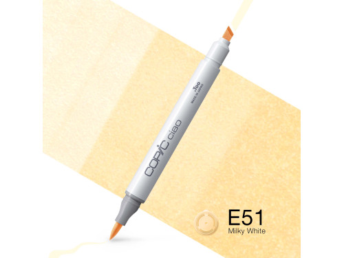 Marker dwustronny Copic Ciao - E51 Milky White