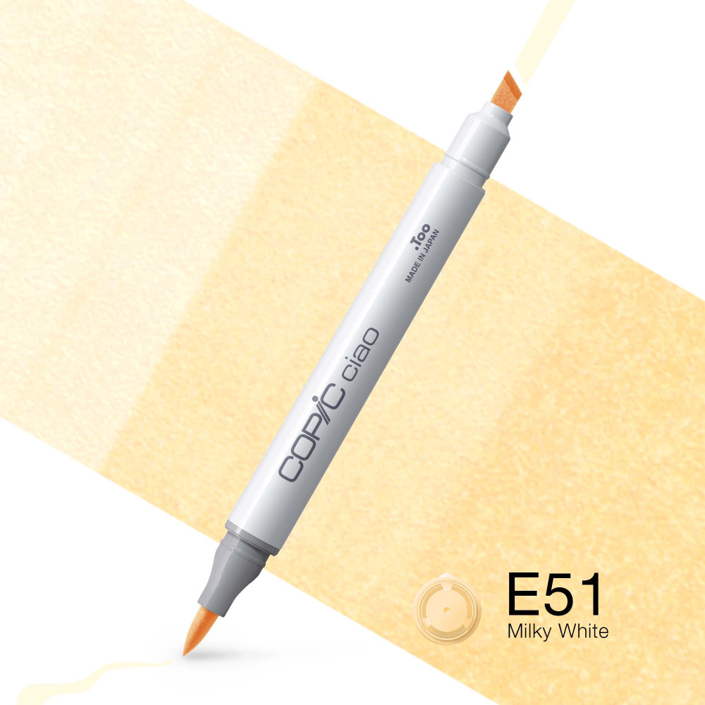 Marker dwustronny Copic Ciao - E51 Milky White