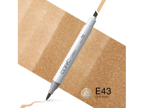 Copic Ciao dual-tip alcohol-based marker - E43 Dull Ivory