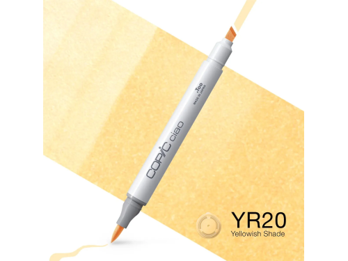 Copic Ciao dual-tip alcohol-based marker - YR20 Yellowish Shade
