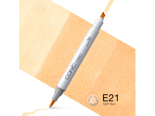 Copic Ciao dual-tip alcohol-based marker - E21 Soft Sun
