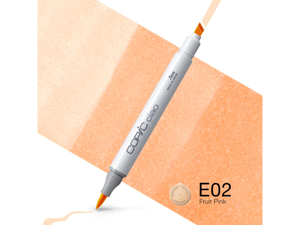 Copic Ciao dual-tip alcohol-based marker - E02 Fruit Pink
