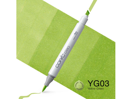 Copic Ciao dual-tip alcohol-based marker - YG03 Yellow Green