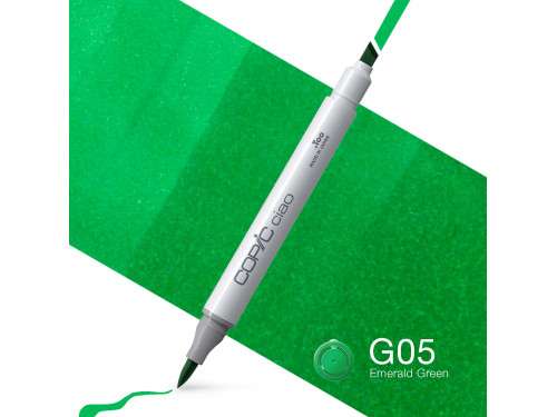 Copic Ciao dual-tip alcohol-based marker - G05 Emerald Green