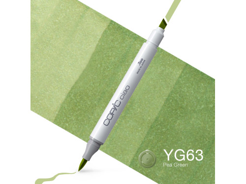 Copic Ciao dual-tip alcohol-based marker - YG63 Pea Green