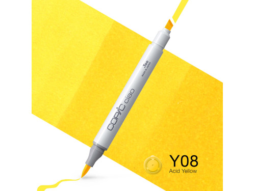 Copic Ciao dual-tip alcohol-based marker - Y08 Acid Yellow