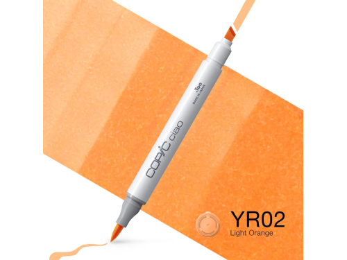 Copic Ciao dual-tip alcohol-based marker - YR02 Light Orange