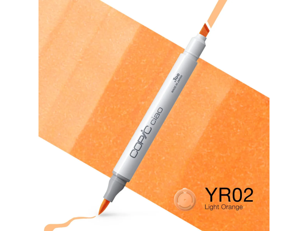 Copic Ciao dual-tip alcohol-based marker - YR02 Light Orange
