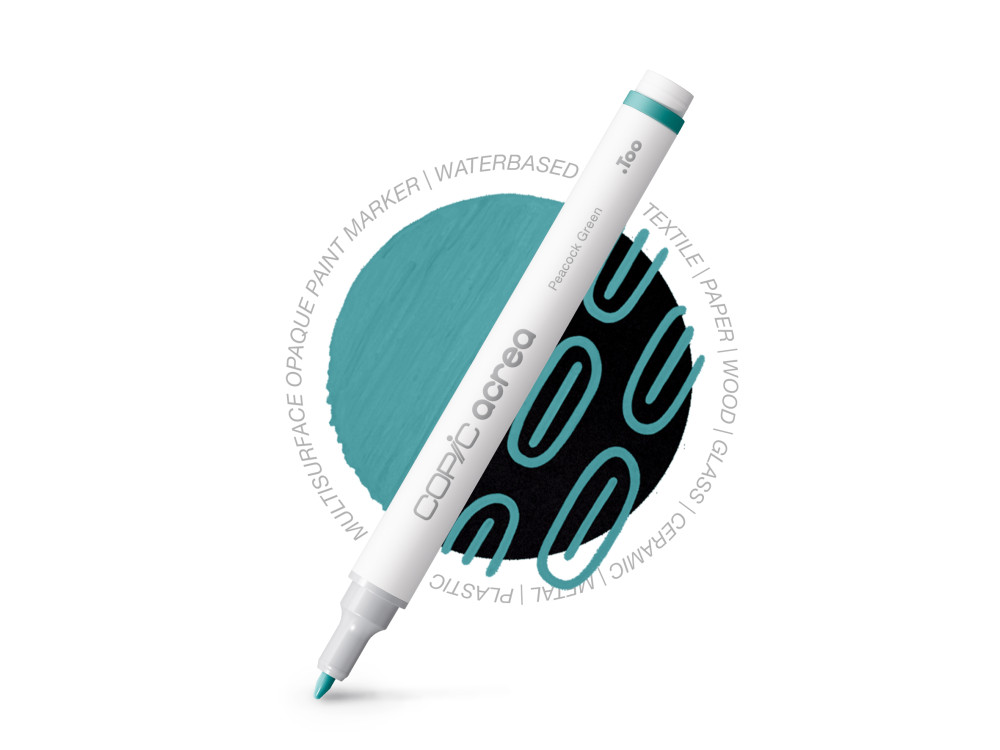 Copic Acrea water-based pigment marker - 023 Peacock Green