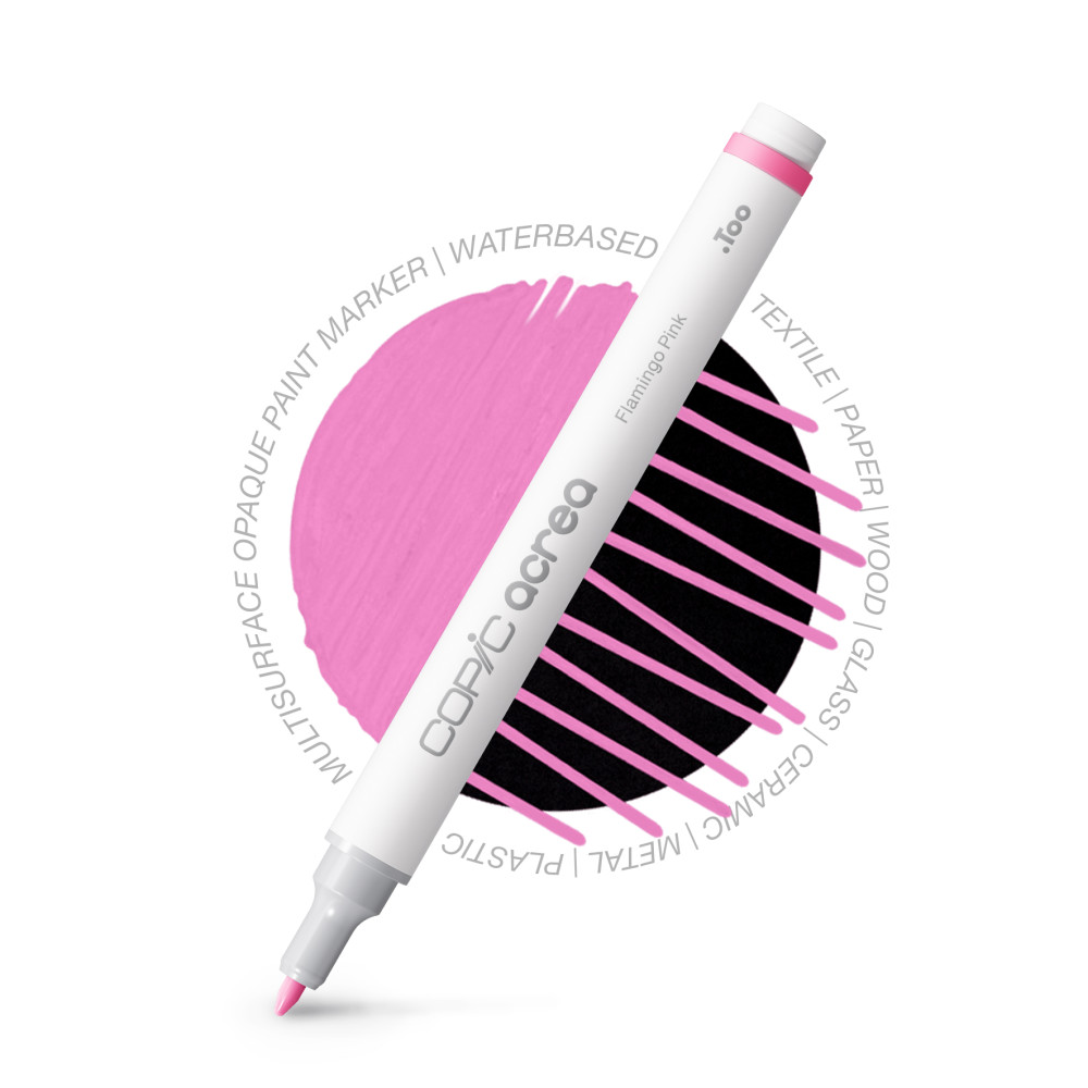 Copic Acrea water-based pigment marker - 007 Flamingo Pink