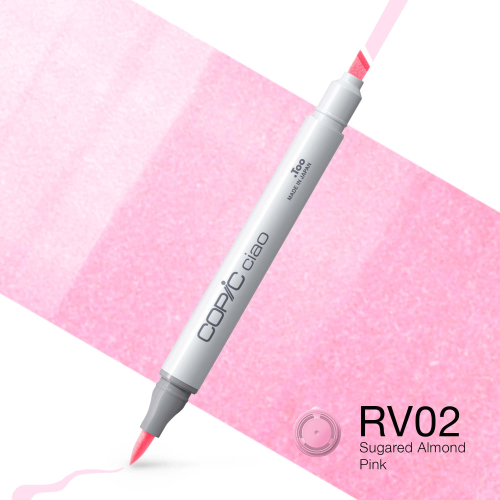 Copic Ciao dual-tip alcohol-based marker - RV02 Sugared Almond Pink