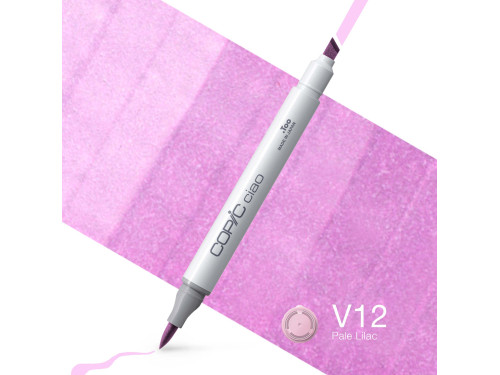 Copic Ciao dual-tip alcohol-based marker - V12 Pale Lilac