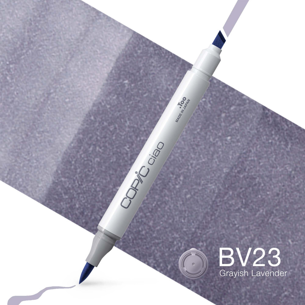 Copic Ciao dual-tip alcohol-based marker - BV23 Grayish Lavender