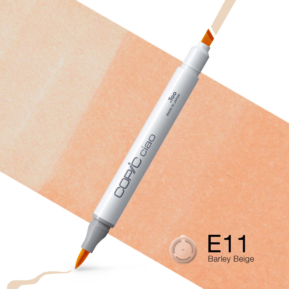 Copic Ciao dual-tip alcohol-based marker - E11 Barley Beige