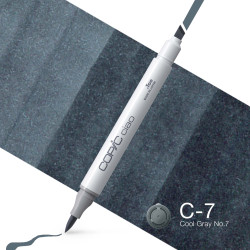 Copic Ciao dual-tip alcohol-based marker - C-7 Cool Gray No.7