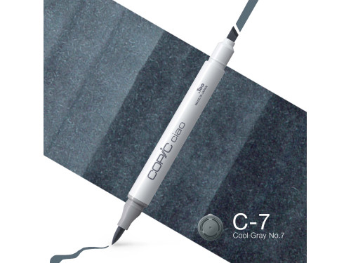 Marker dwustronny Copic Ciao - C-7 Cool Gray No.7