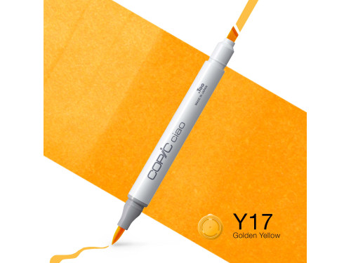 Copic Ciao dual-tip alcohol-based marker - Y17 Golden Yellow