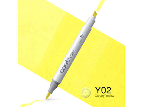 Copic Ciao dual-tip alcohol-based marker - Y02 Canary Yellow