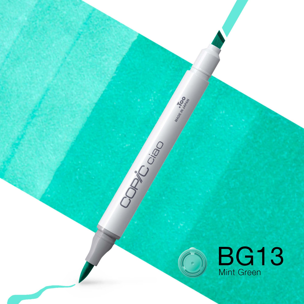 Copic Ciao dual-tip alcohol-based marker - BG13 Mint Green