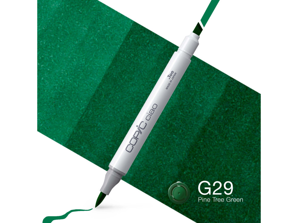 Copic Ciao dual-tip alcohol-based marker - G29 Pine Tree Green
