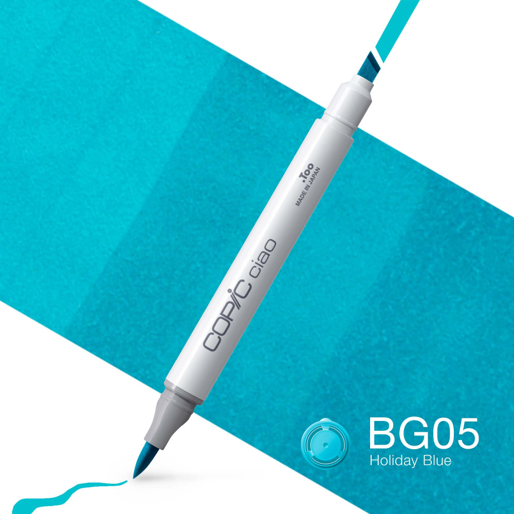 Copic Ciao dual-tip alcohol-based marker - BG05 Holiday Blue