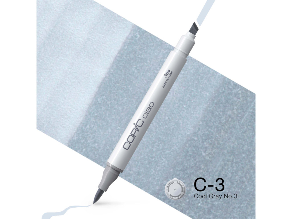 Copic Ciao dual-tip alcohol-based marker - C-3 Cool Gray No.3