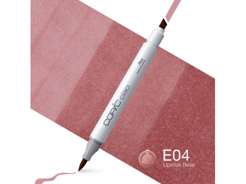 Copic Ciao dual-tip alcohol-based marker - E04 Lipstick Rose