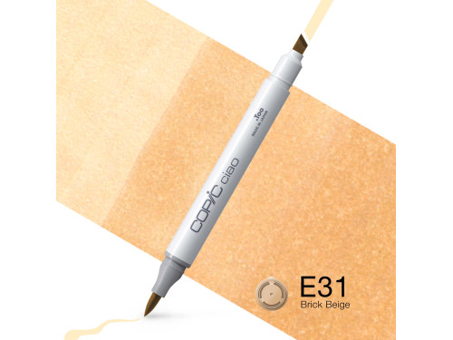 Copic Ciao dual-tip alcohol-based marker - E31 Brick Beige