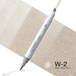 Copic Ciao dual-tip alcohol-based marker - W-2 Warm Gray No.2