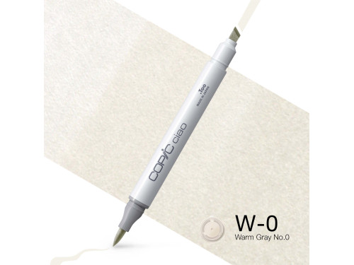 Marker dwustronny Copic Ciao - W-0 Warm Gray No.0