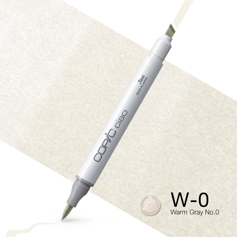Marker dwustronny Copic Ciao - W-0 Warm Gray No.0