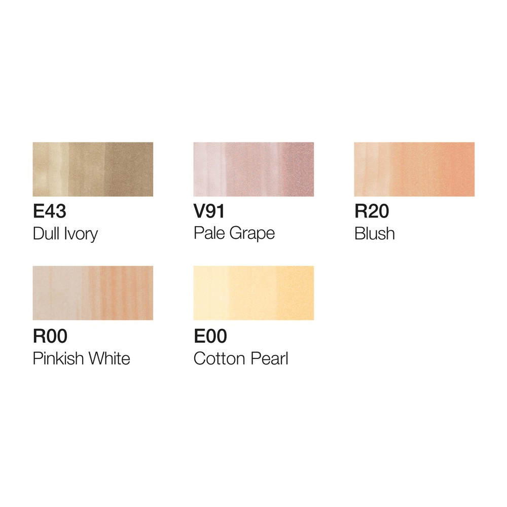 Set of Copic Ciao Portrait 1 dual-tip alcohol-based markers