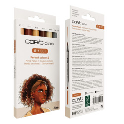 Set of Copic Ciao Portrait 2 dual-tip alcohol-based markers