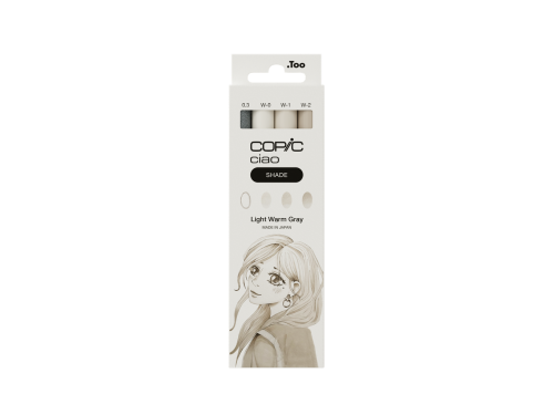 Set of Copic Ciao Shade dual-tip alcohol-based markers - Light Warm Gray
