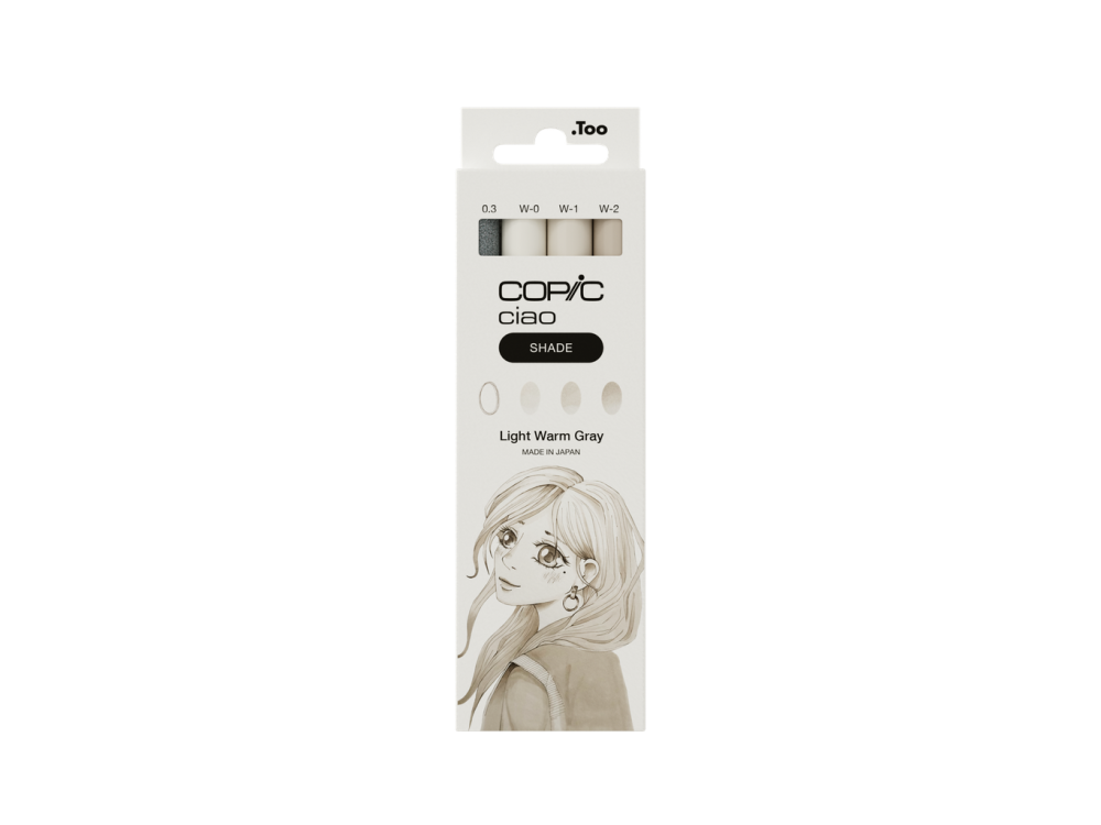 Zestaw markerów dwustronnych Copic Ciao Shade - Light Warm Gray