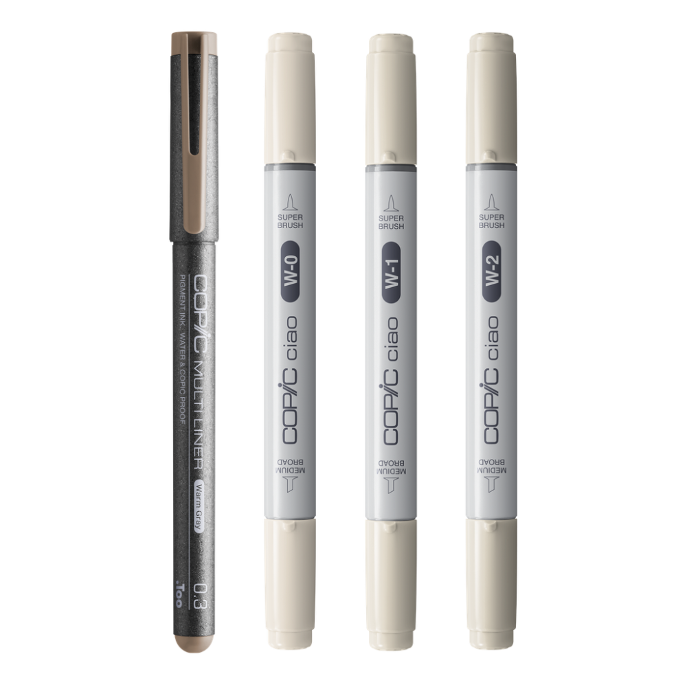 Zestaw markerów dwustronnych Copic Ciao Shade - Light Warm Gray