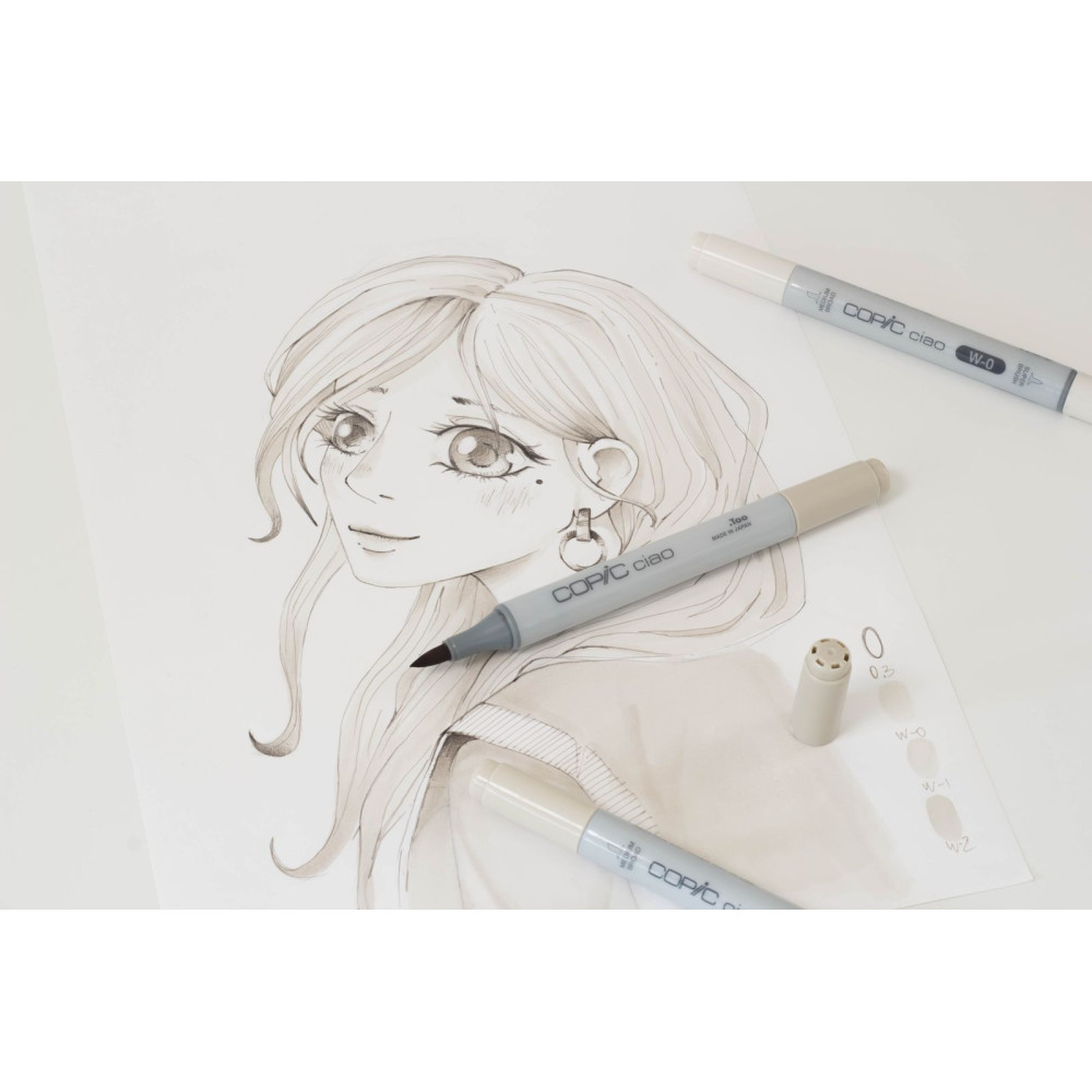 Zestaw markerów dwustronnych Copic Ciao Shade - Light Warm Gray