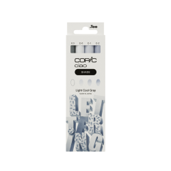 Zestaw markerów dwustronnych Copic Ciao Shade - Light Cool Gray