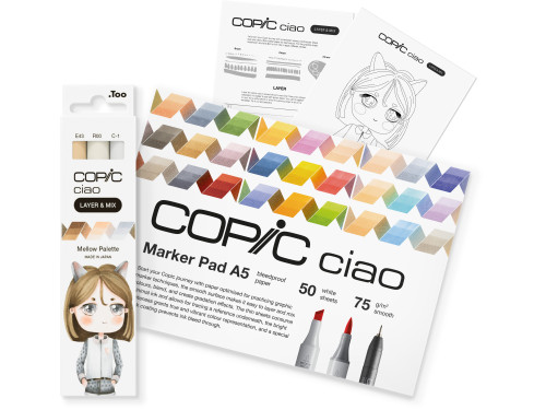 Zestaw markerów dwustronnych Copic Ciao Layer & Mix - Mellow Palette