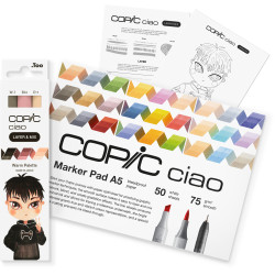 Set of Copic Ciao Layer & Mix dual-tip alcohol-based markers - Warm Palette