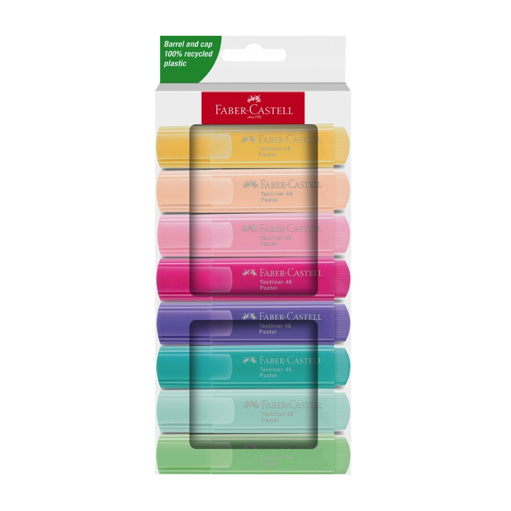 Set of pastel highlighters - Faber-Castell - 8 pcs.
