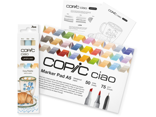 Set of Copic Ciao Layer & Mix dual-tip alcohol-based markers - Cozy Palette
